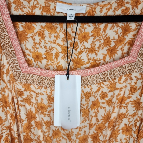 NWT A love a floral boho dress size M - Picture 3 of 6